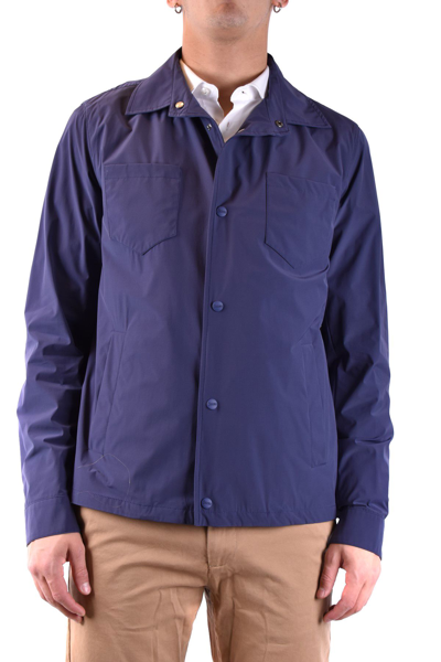 Herno Men's  Blue Polyester Outerwear Jacket