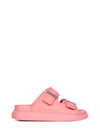 Alexander Mcqueen Oversized Double-buckle Sandals In Pink