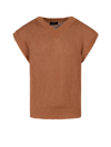 Roberto Collina Ribbed Cotton And Linen Sweater - Atterley In Brown