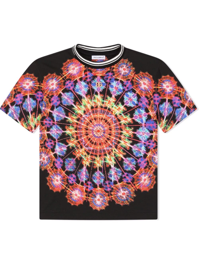 Dolce & Gabbana Kid's Luminary-print Cotton T-shirt In Multicolor