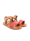 Bonpoint Apis Patent Leather Sandals In Red