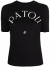 Patou Black Logo-print T-shirt In Nero