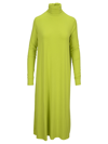 Raf Simons High Neck Midi Dress - Atterley In Green