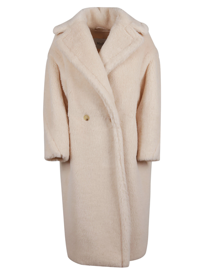 Max Mara Tedgirl Oversized Alpaca, Wool And Silk-blend Coat In Pink