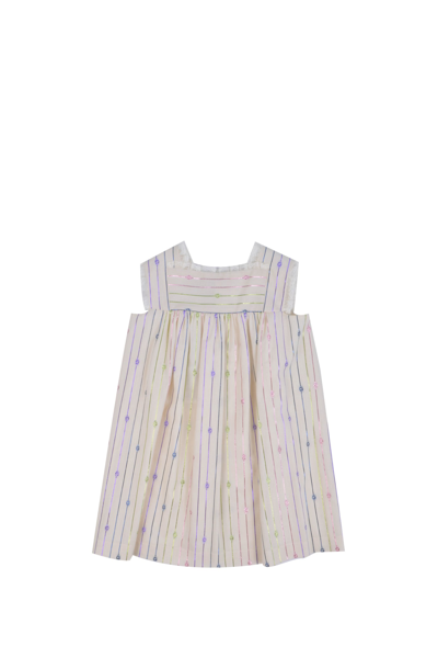 Gucci Babies' Cotton Dress In Avorio