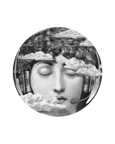 Fornasetti Wall Plate Tema E Variazioni N402 In Black/white