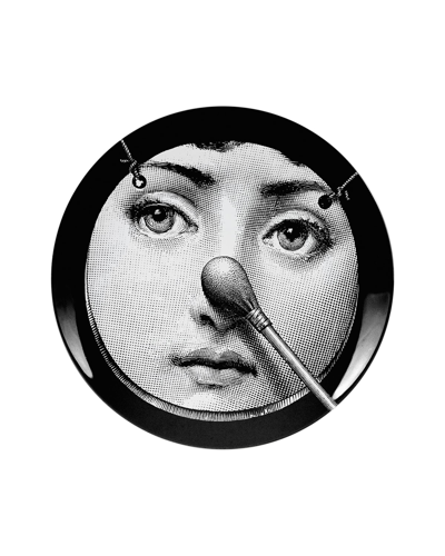 Fornasetti Wall Plate Tema E Variazioni N161 In Black/white