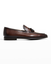 Magnanni Leather Seneca Tassel Loafers In Brown