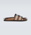 BURBERRY CHECKED SLIDES