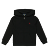 Polo Ralph Lauren Kids' Cotton-blend Zip-up Hoodie In Black