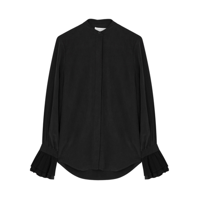 Equipment Valerrie Black Washed Silk Shirt