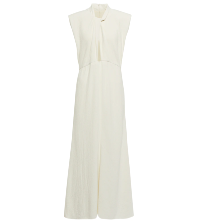 Isabel Marant Rabea Cutout Crinkled-crepe Midi Dress In White