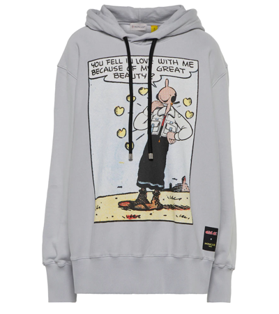Moncler Genius Olivia Print Sweatshirt In Gray