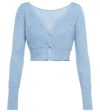 JACQUEMUS LE CARDIGAN ALZOU CROPPED CARDIGAN