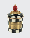 Mackenzie-childs Courtly Check Mini Enamel Canister