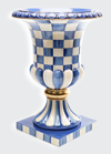 Mackenzie-childs Mackenzie Childs Royal Check Pedestal Tabletop Urn