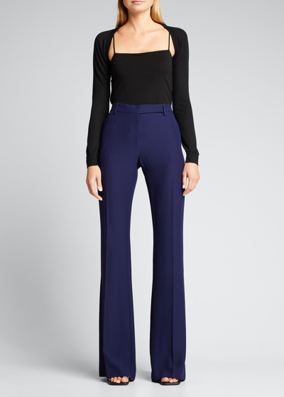 Alexander Mcqueen Classic Suiting Pants In Aubergine