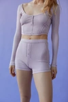 Out From Under Sweet Dreams Fitted Boyshort In Lavender