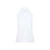 Max Mara White Cotton Rupia Top In White