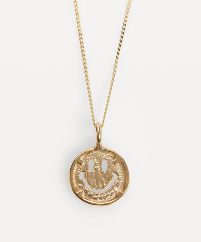 Johnny Hoxton 9ct Gold Happy Boi Macro Pendant Necklace | ModeSens
