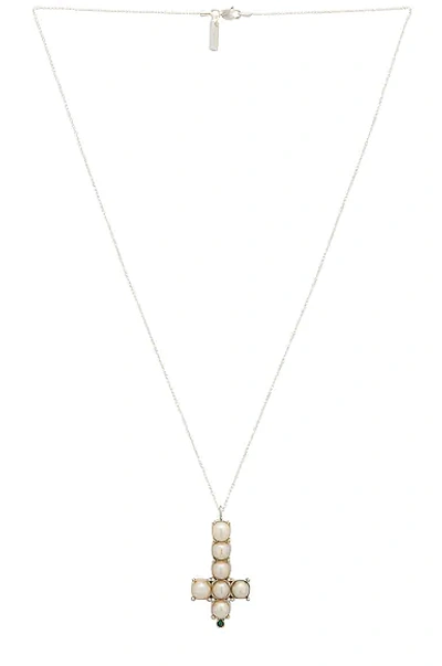 Hatton Labs Inverted Pearl Pendant In Silver