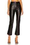 STAND STUDIO AVERY LEATHER CROP PANT