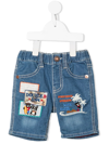 MIKI HOUSE EMBROIDERED-DESIGN JEANS
