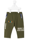 MIKI HOUSE EMBROIDERED-DESIGN TROUSERS