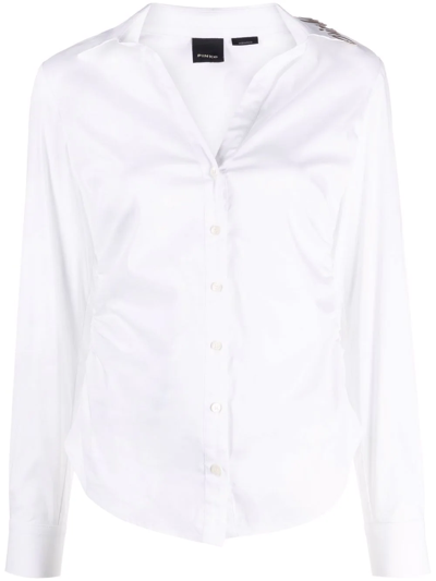 Pinko Button-fastening Long-sleeve Shirt In Pink