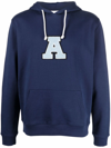 AXEL ARIGATO LOGO-PATCH ORGANIC-COTTON HOODIE