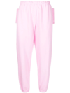 Natasha Zinko Box Cropped Track Pants In Pink