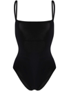 LIDO SQUARE-NECK SLIP-ON ONE-PIECE