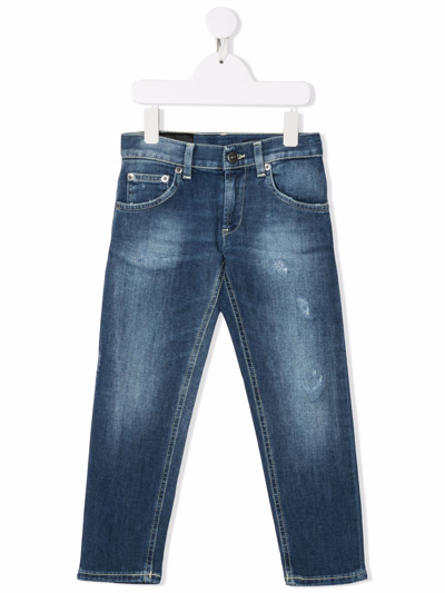Dondup Kids' Straight-leg Jeans In Blue