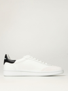 Dsquared2 Boxer Sneakers In Smooth Leather And Suede In White