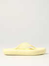 Stella Mccartney 30mm Air Slide Canvas Flip Flops In 黄色
