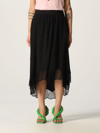 Zadig & Voltaire Joslin Guitar Printed Silk Skirt In Black