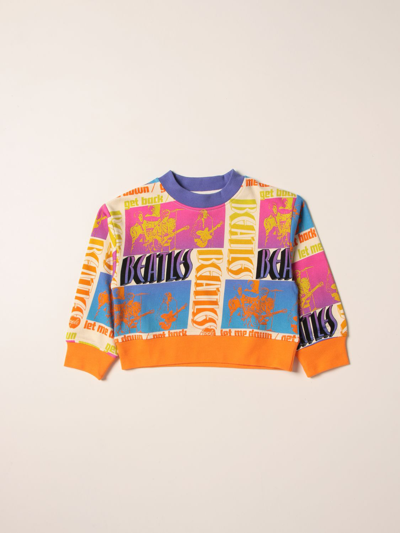 Stella Mccartney Kids'  Jumper With Graphic Print In Multicolor