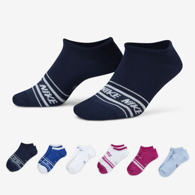 Nike Women's Everyday Lightweight Training No-show Socks (6 Pairs) In Multicolor