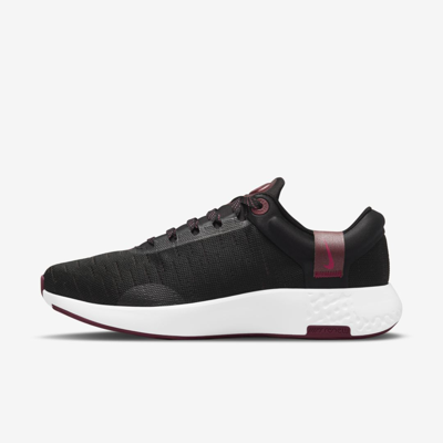Nike Women's Renew Serenity Running Sneakers From Finish Line In Black/beetroot/white