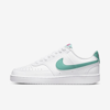 Nike Women's Court Vision Low Shoes In White,pink Prime,washed Teal
