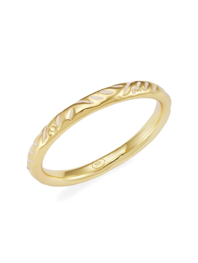 Gas Bijoux Bari 24k Gold-plated Bangle In Gold White