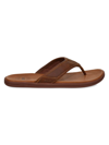 UGG MEN'S SEASIDE FLIP LEATHER FLIP FLOPS