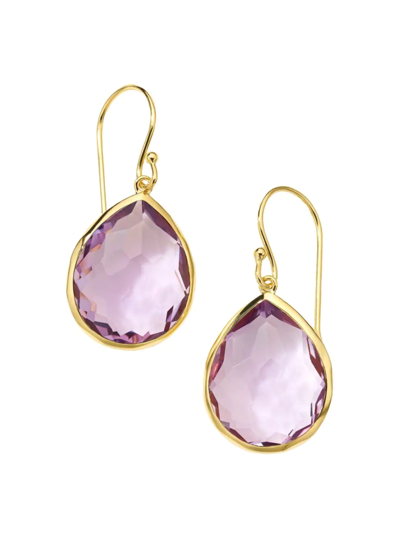 Ippolita 18kt Yellow Gold Rock Candy Amethyst Teardrop Earrings