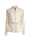 Mackage Joyce Mixed Media Down Coat In Cream