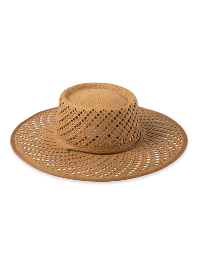 Lack Of Color Cesca Straw Brimmed Hat In Brown