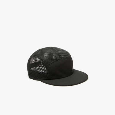 Lacoste Unisex Silicone Crocodile Cap - One Size In Black