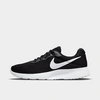 Nike Women's Tanjun Move To Zero Casual Sneakers From Finish Line In Black/barely Volt/black/white