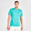 Nike Sportswear Club T-shirt In Washed Teal