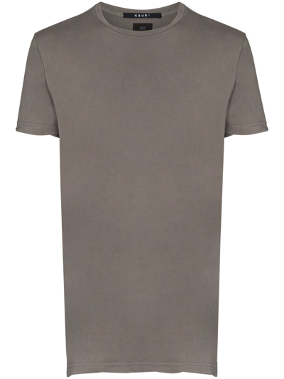 Ksubi Seeing Lines Cotton T-shirt In Grey