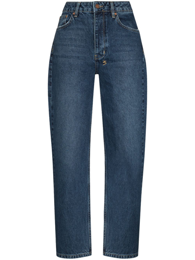 Ksubi Brooklyn Bluebell Wide-leg Jeans In Blau